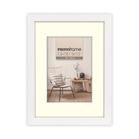 Zep photo frame v4546w malmo white 7x10 10x15 cm